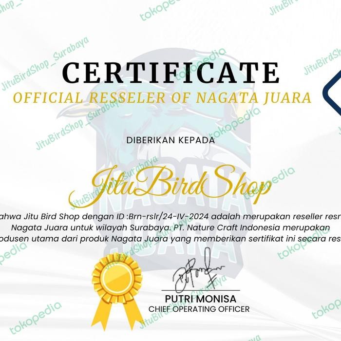 VITAMIN BURUNG JUARA NAGATA JUARA KEMASAN TERBARU 100% ORIGINAL