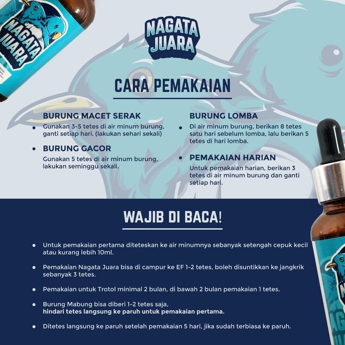Nagata Juara Burung Jadi Juara / Vitamin Burung Nagata Juara Gantangan