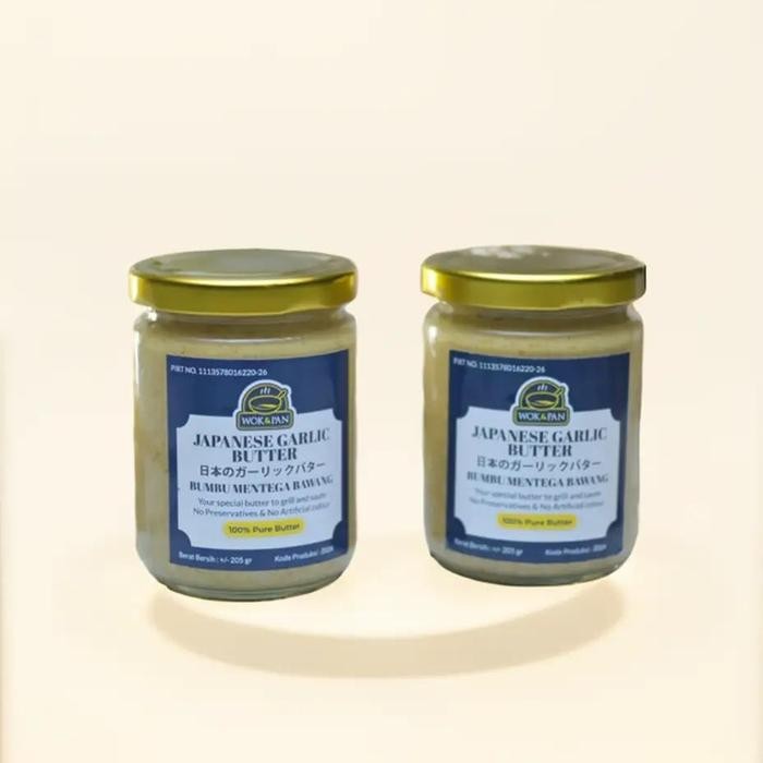 

(PAKET isi 2 TOPLES) WOKPAN Japanese Garlic Butter untuk memasak,menumis dan memanggang,Dibuat hanya