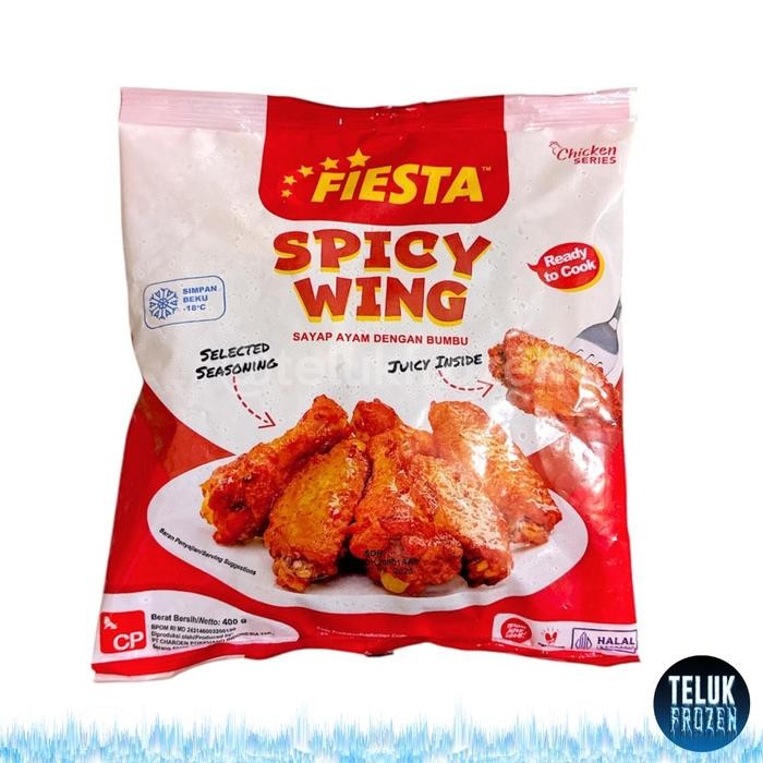 

Fiesta spicy wing 400gr g / seasoned chicken nugget / sayap ayam goreng bumbu 400 gram / daging