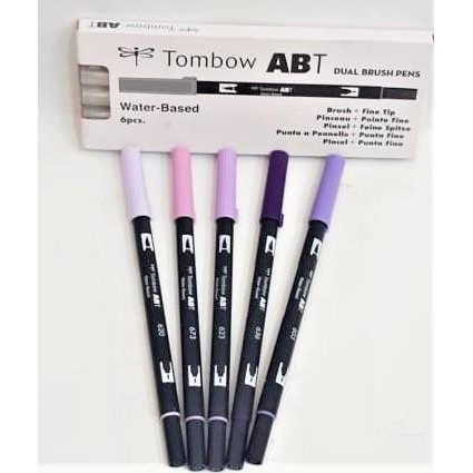 

spidol kuas kaligraphy brushpen tombow 2 sisi caligraphy pen dual tip kode 545
