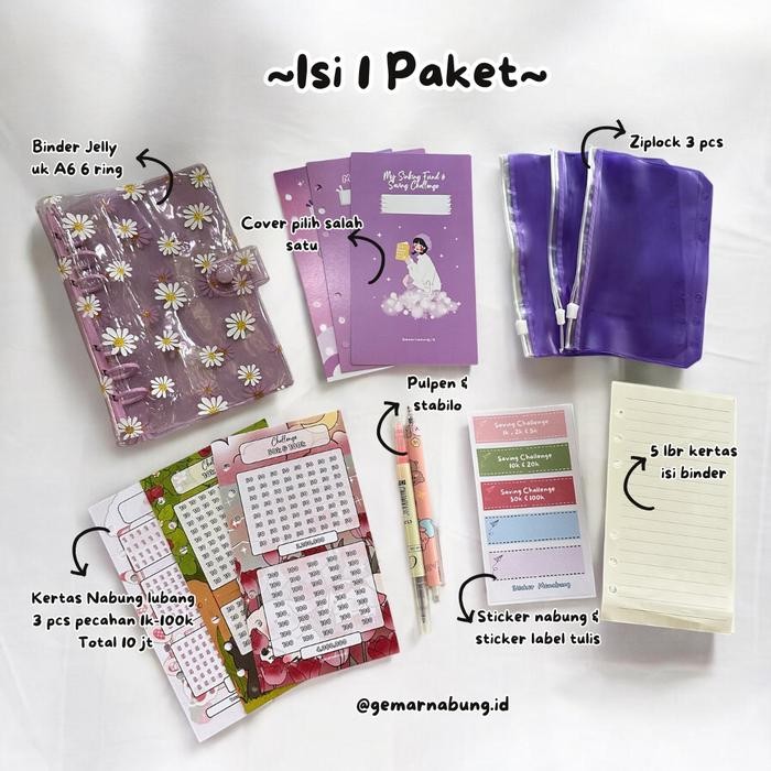 

Paket Binder Nabung Daisy Hemat , Paket Binder Keuangan Hemat Kode 372