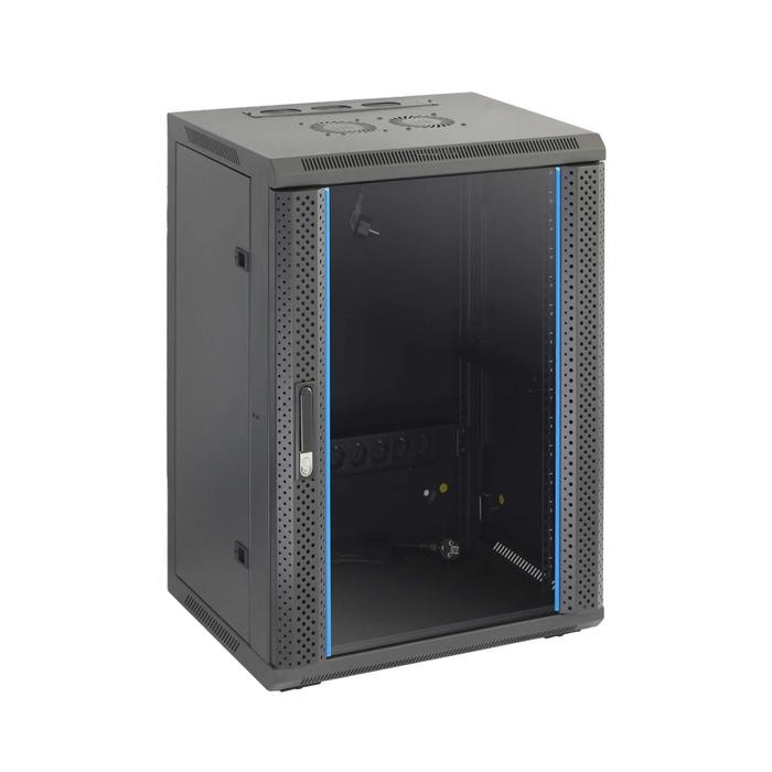 Wallmount Rackmount 15U, Rak Server Single Door 15U Besar