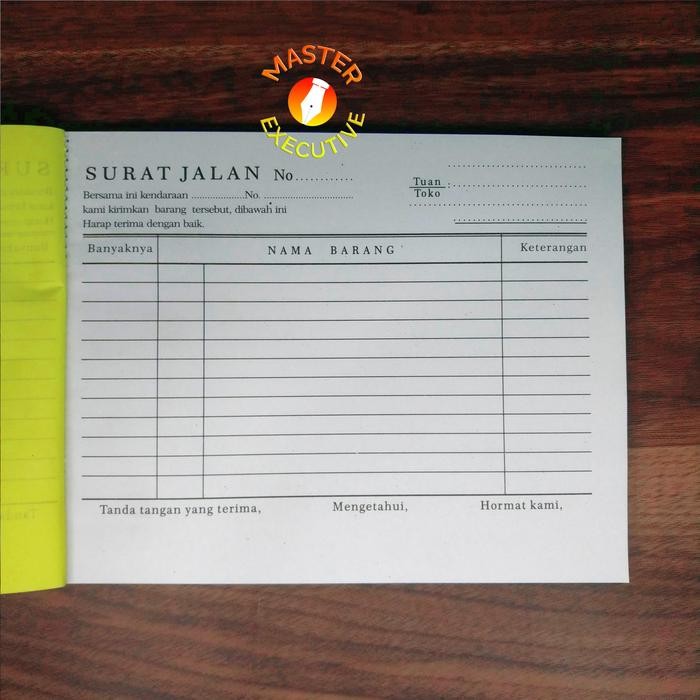 

Agenda [Pak - 10 Buku] Af Buku Nota Surat Jalan 4 Ply Ncr / Rangkap B4 Besar