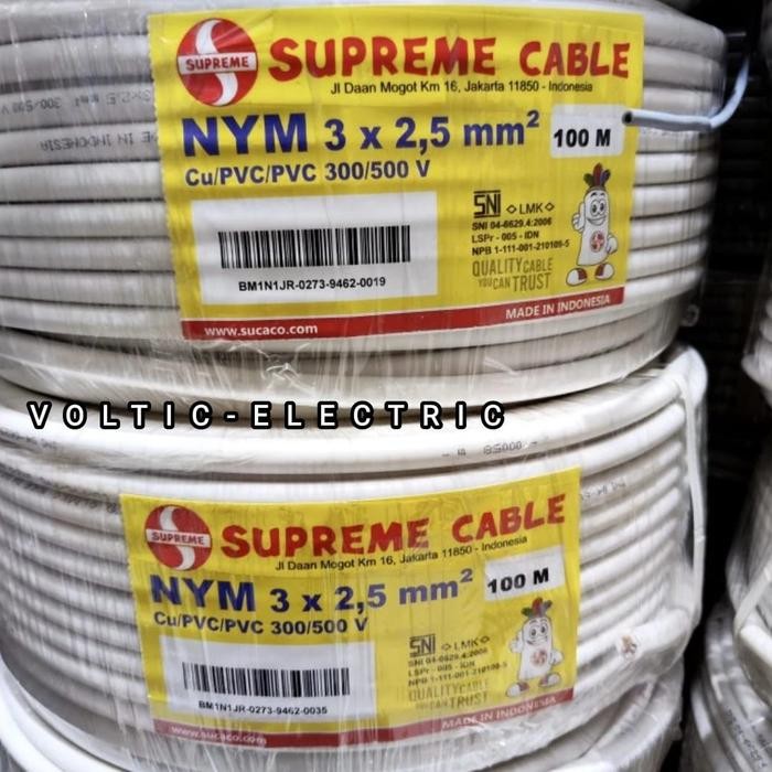 Kabel Nym 3X2,5Mm Supreme 100Meter/Supreme Kabel Nym 3X2,5Mm 100Meter 100M 100 Meter Kabel Supreme