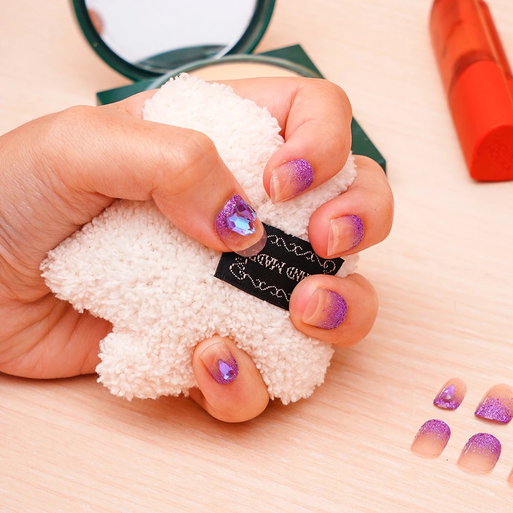 Ataru Set 24 Pcs Kuku Palsu Combine French-10572826