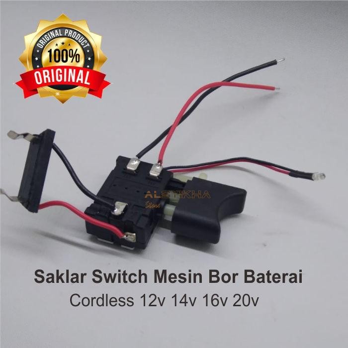 Expert Saklar switch mesin bor baterai DC Cordless 12v 14v 16v 20v NRT RYU