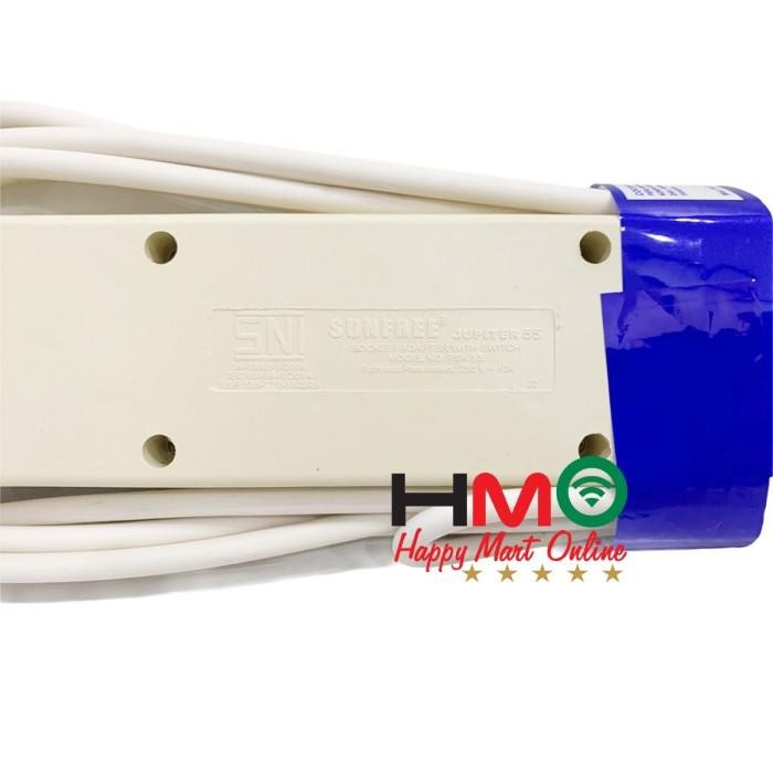 Expert Stop Kontak Listrik 5 Meter + 2 Lubang Colokan Listrik Sunfree-52