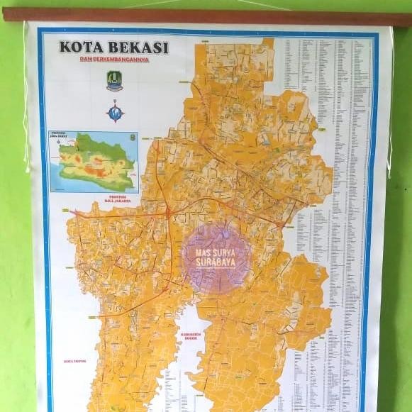 

Ready Peta bingkai Bekasi