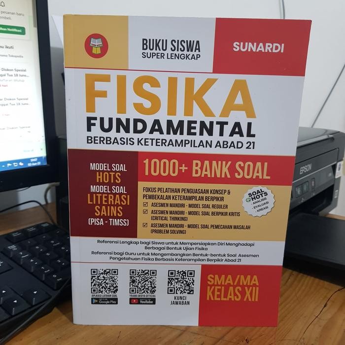 

Ready BUKU FISIKA FUNDAMENTAL 1000+ BANK SOAL SMA/MA KELAS 12 - YRAMA WIDYA