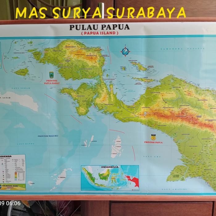 

Ready Peta Bingkai Pulau Papua