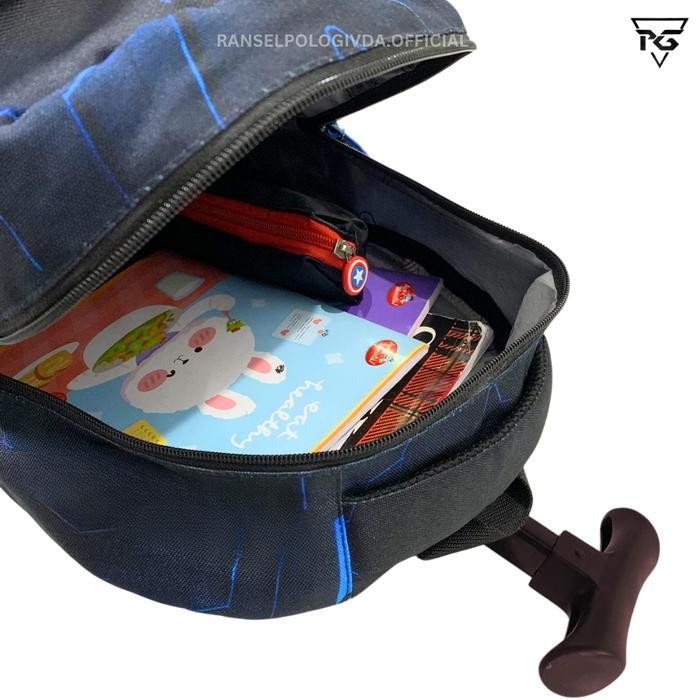 ORIGINAL.. TROLI DORONG ANAK PAUD LAKI LAKI KARAKTER KARTUN ROBLOX KEREN TAS KOPER ANAK COWOK RPG