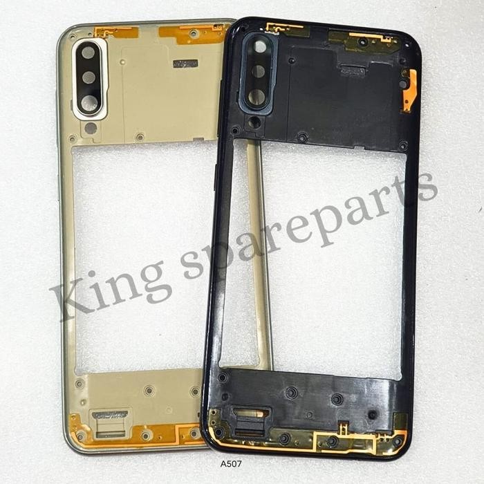 BEZZEL BAZEL BEZEL BEJEL TULANG MESIN TENGAH SAMSUNG GALAXY A50S A507 ORIGINAL