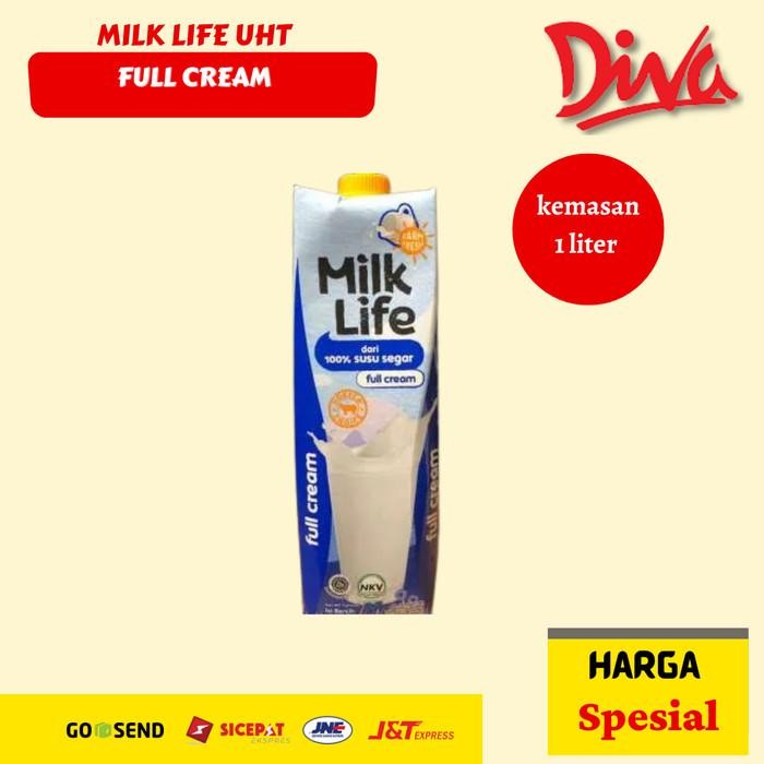 (Allthebest) Milk Life UHT Full Cream Milk - Susu Full Cream 1 liter