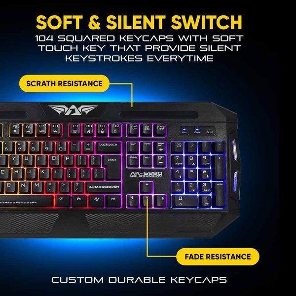[Expert] Armaggeddon Keyboard Mouse Gaming Combo AK6880 Kalashnikov