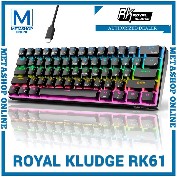 [Expert] ROYAL KLUDGE RK61 WIRELESS MECHANICAL KEYBOARD GAMING 60% HOTSWAP 61
