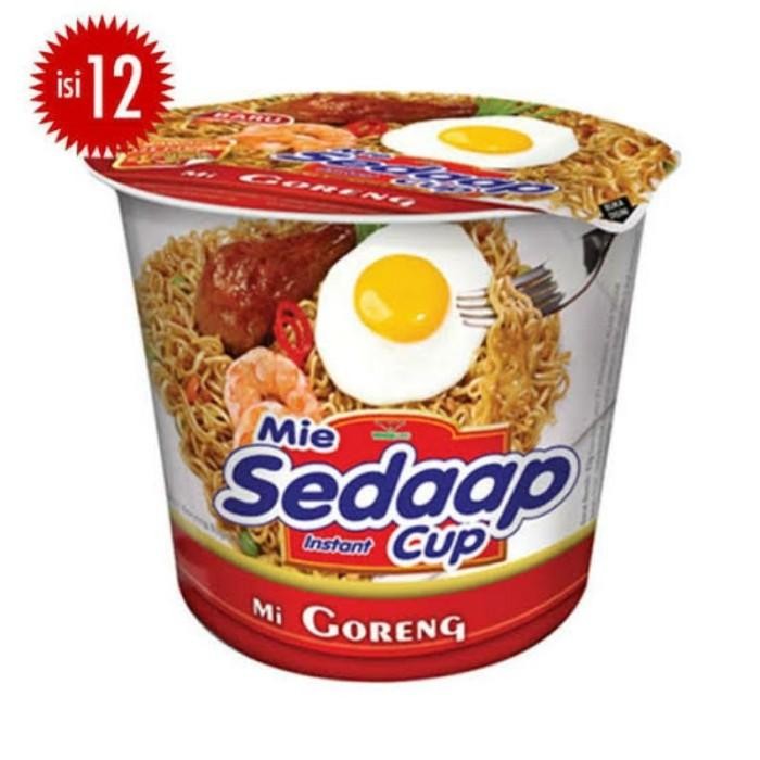 (Allthebest) mie sedaap cup goreng sedap 1 dus