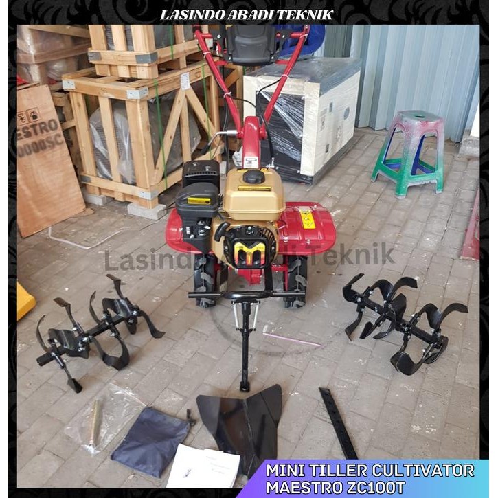 Mesin Traktor Mini Tiller Cultivator Maestro ZC100T Mesin Bajak Sawah
