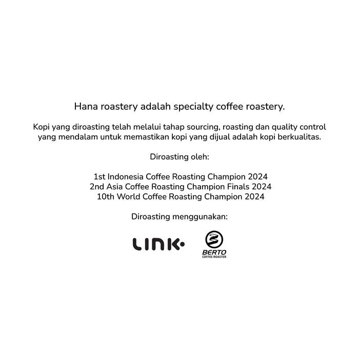 

MANGLAYANG RESERVE WHITE GRAPES - HSAN 107 HOUR - TYPICA - HANA ROASTERY - SPECIALTY COFFEE