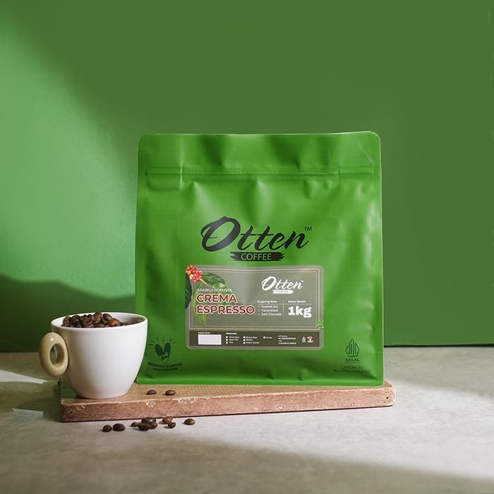 

KOPI CREMA ESPRESSO 1KG BIJI BUBUK KOPI ARABICA ROBUSTA OTTEN COFFEE