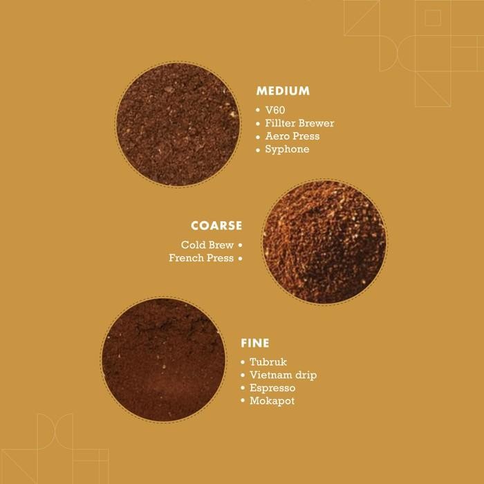 

NUSANTARA GOLD BLEND ARABIKA COFFEE ARABICA BIJI KOPI BUBUK 1KG