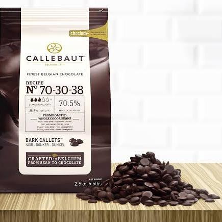 

FREShBgt- callebaut 70% 2.5kg coklat callet dark kemasan ori chocolate