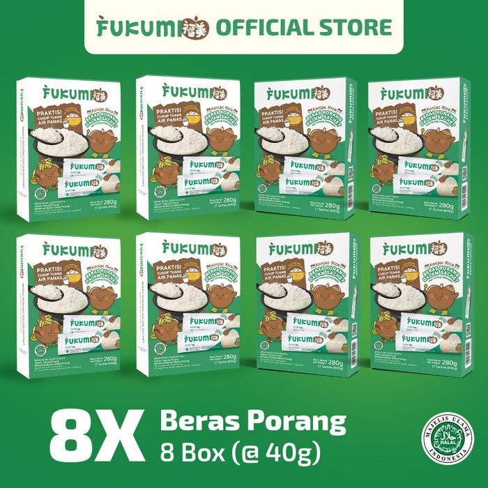 

FREShBgt- FUKUMI Beras Porang 8 Box Sachet - Konjac Rice Shirataki