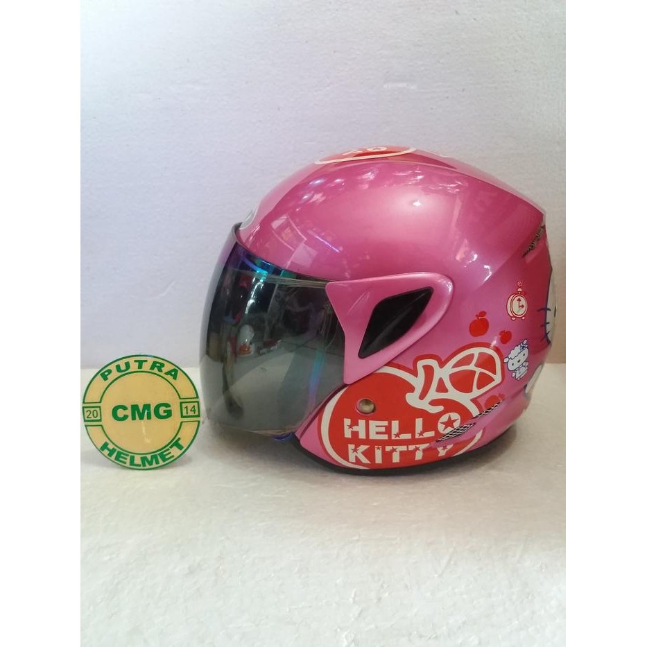 HELM GM ANAK MOTIF HELLO KITTY