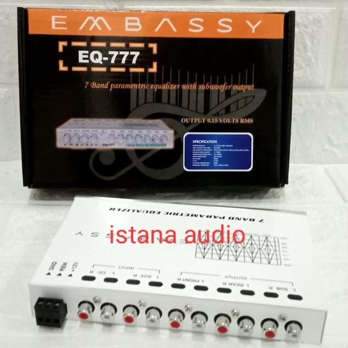 Spesial Parametrik Pre Amp Embassy Eq-777 Equalizer Subwoofer Embassy Eq-777