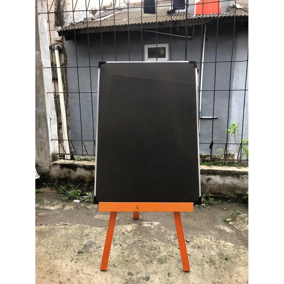 

1 Set Whiteboard Standing 50x70 cm - Stand / Penyangga Papan Tulis Free Spidol Penghapus