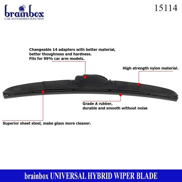 [Allthebest] HIGH QUALITY Hybrid Wiper Blade Daihatsu Sirion 2018 Keatas Wiper Kaca