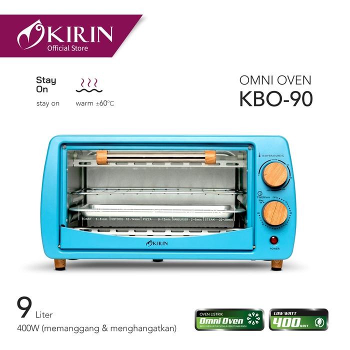 Oven Tungku Listrik KBO-90M KIRIN/Electric Oven+Pengatur Otomatis 9Ltr