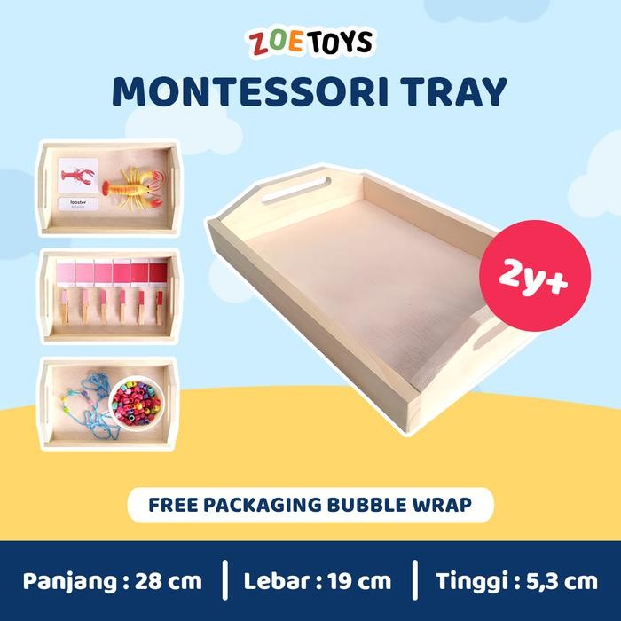 Zoetoys Montessori Tray mainan edukasi mainan anak edutoys