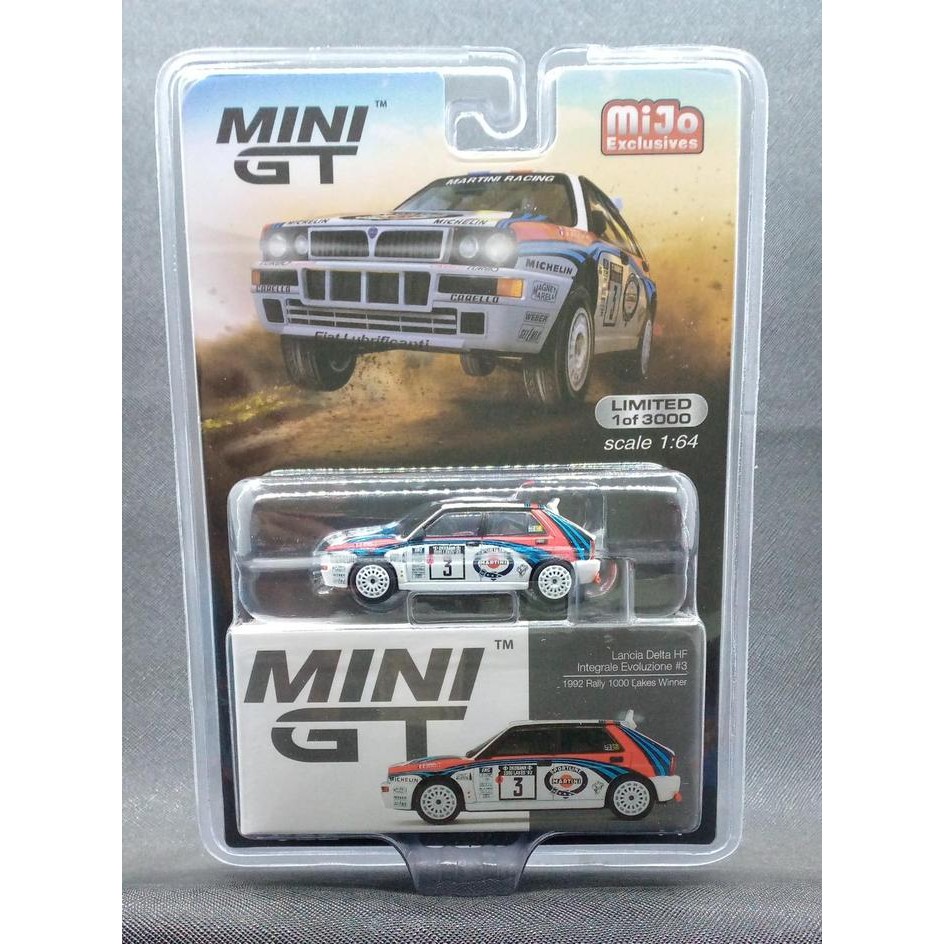 TERBARU! MiniGT 1/64 Lancia Delta HF Integrale Evoluzione #3 1992 (MGT00322-MJ)