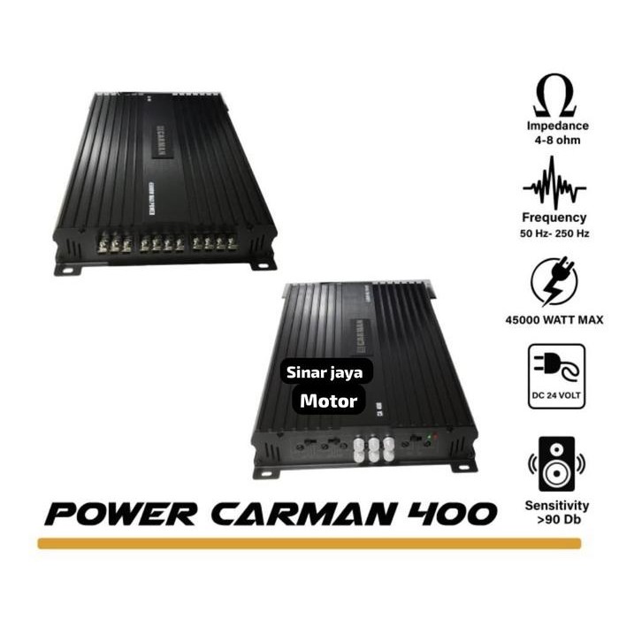 Paling Baik Power Amplifier Mobil Carman Ca-400 8000Watt 4 Channel