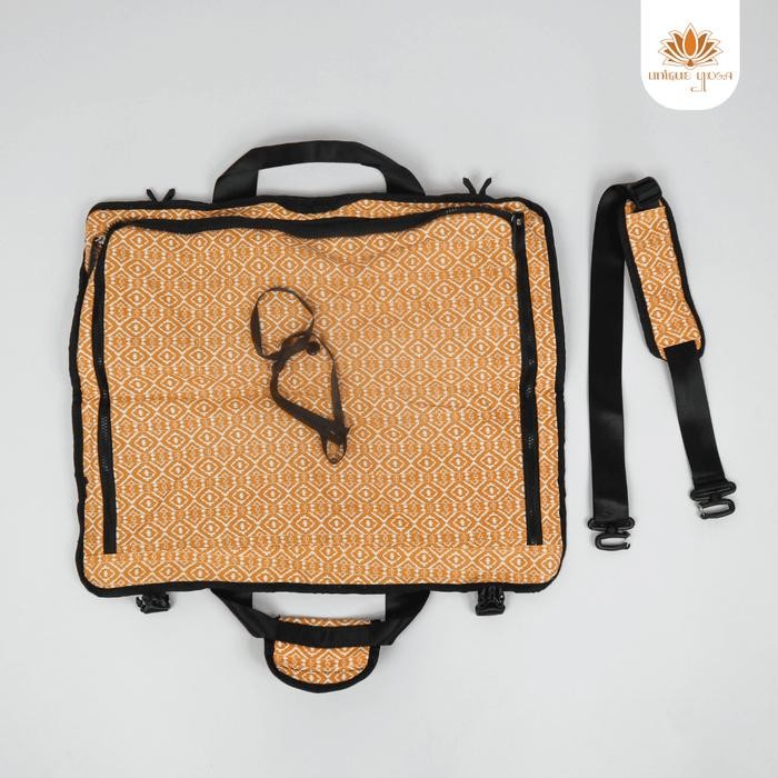 Tas Matras Yoga / Tas Yoga Mat Olahraga Motif Batik Bahan Kanvas / Speedy Bag Yoga Motif