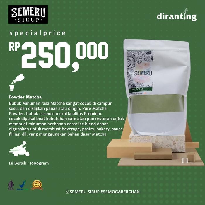 

Semeru Powder Premium Matcha 1000gram
