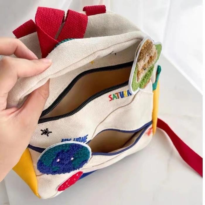 

Madora Tas Ransel Sekolah Anak PAUD TK Motif Kartun Galaxy Planet ni Bapa