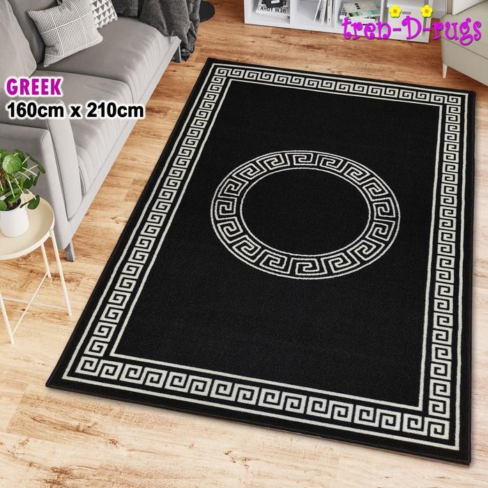 Karpet monochrome modern minimalis ruang tamu anti slip NMs