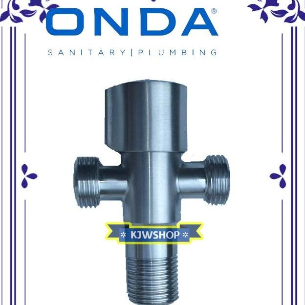 Stop Kran Cabang 3 Onda Jf Flow Stop Kran Wc Cabang 1/2 Inch Onda Stop Kran 1/2" Onda Stop Kran