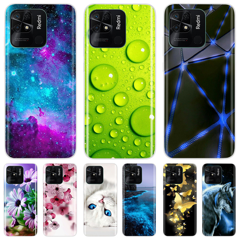 For Redmi 10C Case On For Xiaomi Redmi 10C 10 C Soft Silicone Back Cover Silicone Case For Redmi 10C