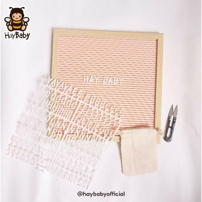 

FELT LETTER BOARD / PAPAN NAMA BAYI HAYBABY