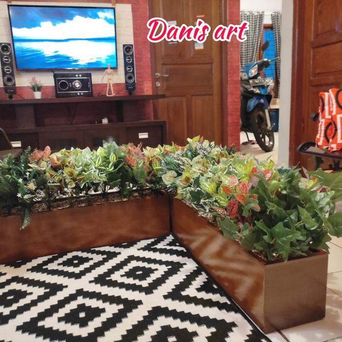 Set Planter Box / Wood Planter Box / Pot Kotak Kayu Tanaman
