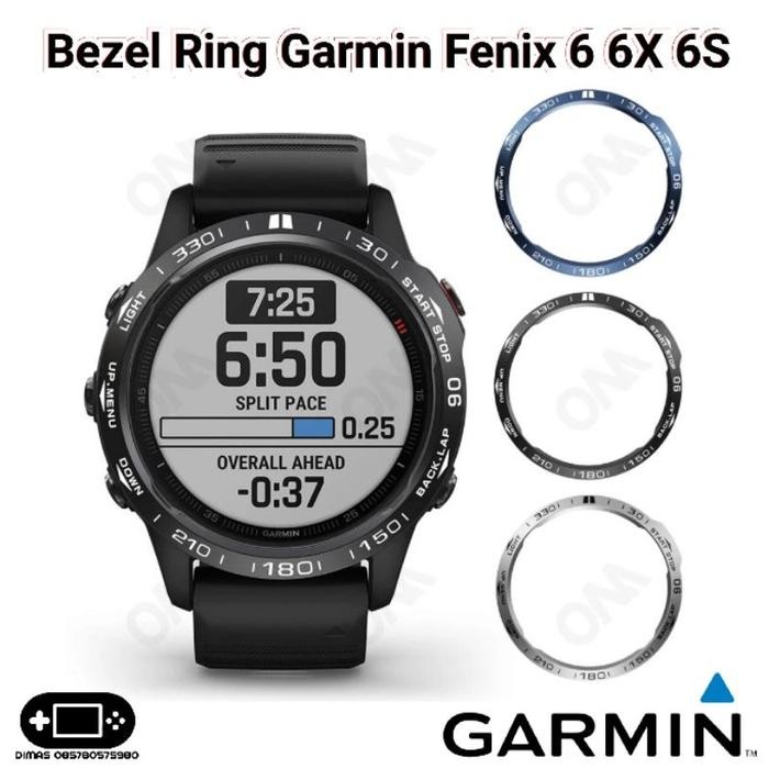(Allthebest) Bezel Ring Garmin Fenix 6 6X 6S Cover Metal Case Frame Pro Sapphire