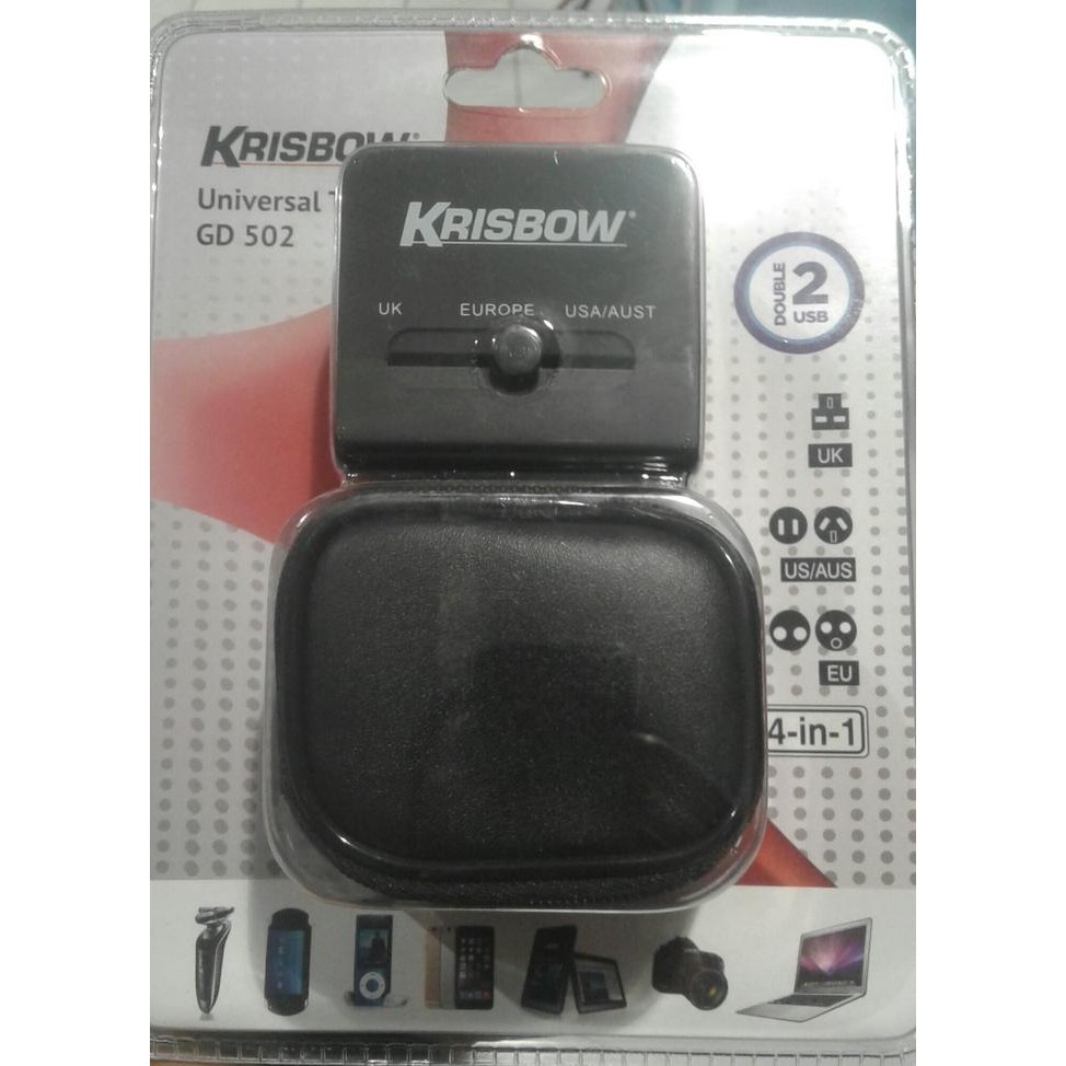TRAVEL ADAPTOR UNIVERSAL KRISBOW