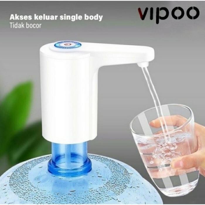 New Pompa Galon Air Minum VIPOO V-2056 Pompa Elektrik Otomatis