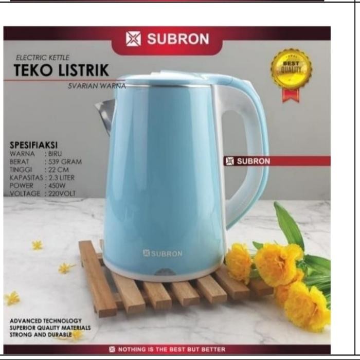 Teko Listrik / Electric Kettle Subron 2,3 Liter Warna Warni