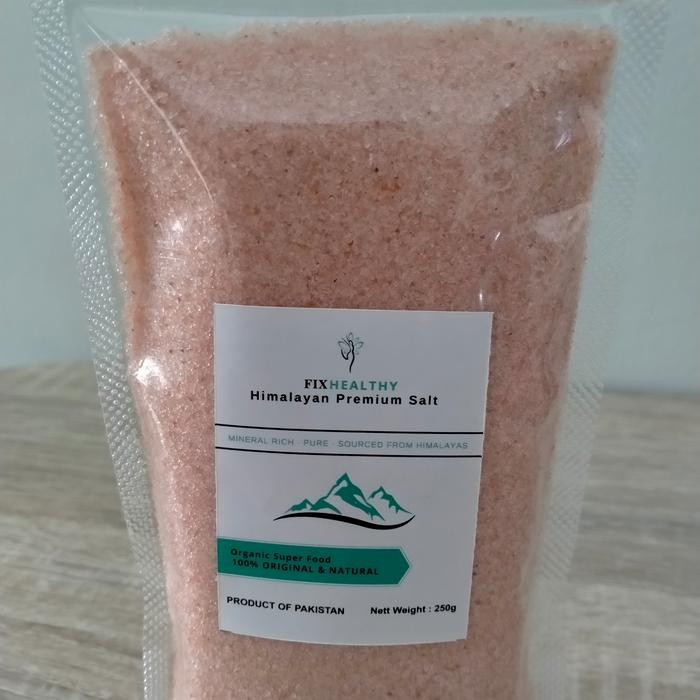 

New garam asli himalaya 250gr/himalayan pink salt original/himsalt -Halus