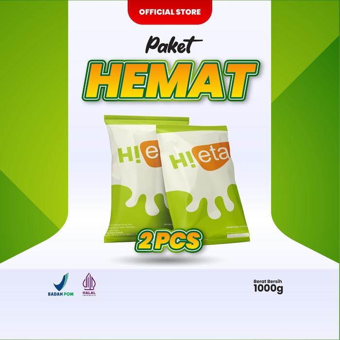 

PREMIUM Susu Kambing Etawa Bubuk 1kg Alami - Varian Original - Paket 2 - HiEta