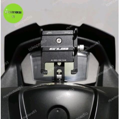 PREMIUM HOLDER GUB GPS HP MOTOR dan SEPEDA PNP NMAX NEW xmax/nmax turbo neo